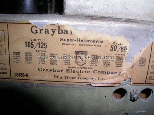 GB-8A; Graybar Electric Co. (ID = 289260) Radio