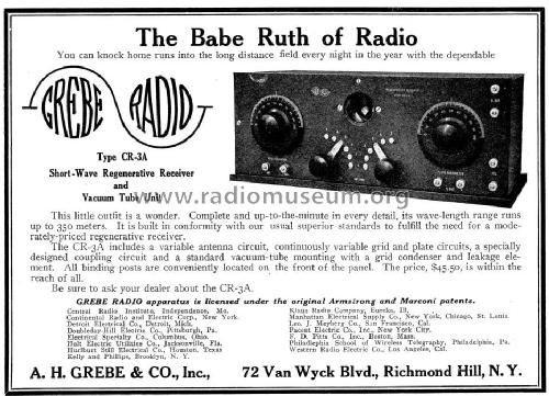 CR3A ; Grebe, A.H. & Co.; (ID = 975262) Radio