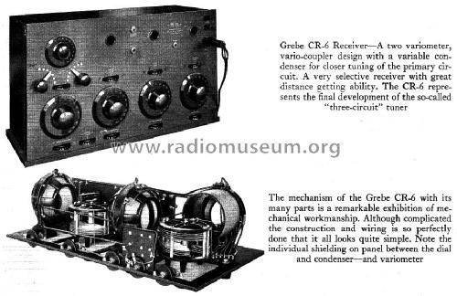 CR6 RadioPhone; Grebe, A.H. & Co.; (ID = 946721) Radio