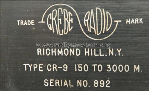 CR9 ; Grebe, A.H. & Co.; (ID = 2099304) Radio