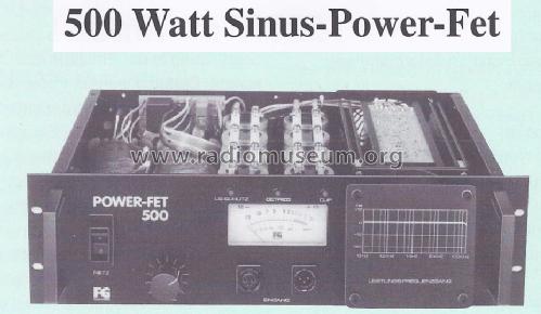 500 Watt Sinus POWER - FET - Verstärker 19 Z/500; FG Elektronik, Franz (ID = 1476956) Ampl/Mixer