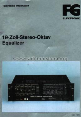 Stereo Oktav Equalizer ; FG Elektronik, Franz (ID = 2216026) Ampl/Mixer