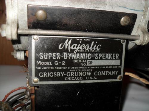 Majestic Super-Dynamic Speaker G-2; Grigsby-Grunow - (ID = 1778374) Speaker-P