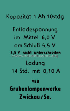 NK-Batterie, gasdicht 9131.1; Grubenlampenwerke (ID = 2737749) A-courant