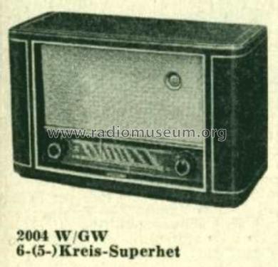 2004GW; Grundig Radio- (ID = 514176) Radio