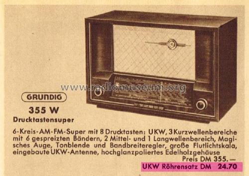 355UKW; Grundig Radio- (ID = 2968748) Radio