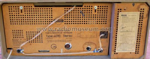 Konzertgerät 4070 Stereo; Grundig Radio- (ID = 2403648) Radio