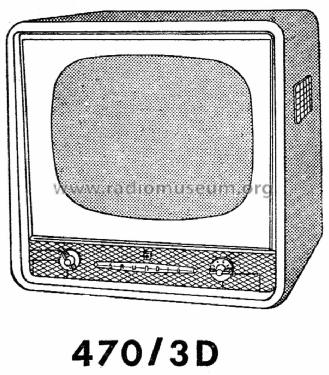 470/3D; Grundig Radio- (ID = 1392173) Televisión