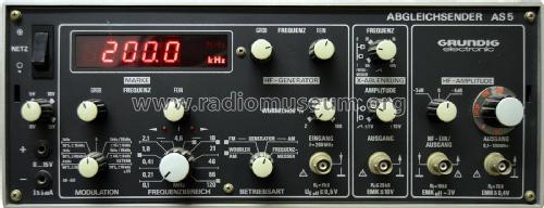 Abgleichsender AS5; Grundig Radio- (ID = 2335173) Equipment