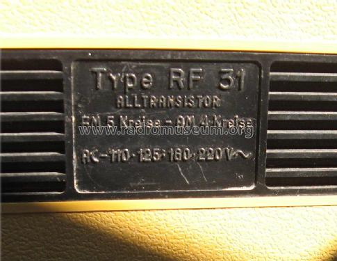 All Transistor RF-31; Grundig Radio- (ID = 2278601) Radio