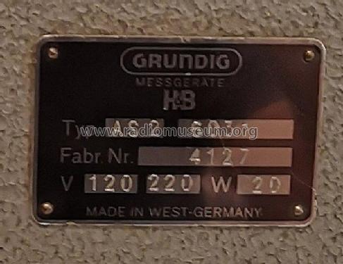 AM-FM-Abgleichsender AS2 ; Grundig Radio- (ID = 2947984) Equipment