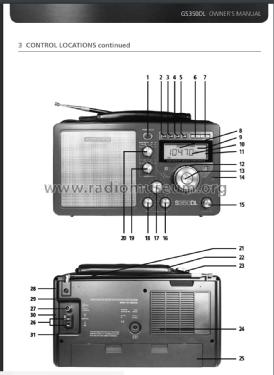 Grundig AM/FM Shortwave Radio GS350DL; Etón Corp, Lextronix (ID = 2102978) Radio