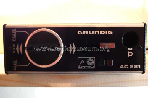 Auto-Cassetten-Tonbandgerät AC221; Grundig Radio- (ID = 1763207) R-Player
