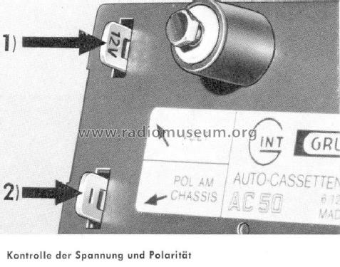 Auto-Cassetten-Tonbandgerät AC50; Grundig Radio- (ID = 441440) Ton-Bild