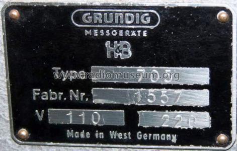 Breitband-Oszillograph 705; Grundig Radio- (ID = 821657) Ausrüstung