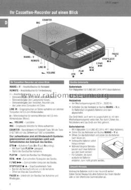 Cassette Recorder CR 120 A; Grundig Radio- (ID = 1789124) R-Player