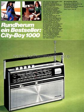 City-Boy 1000; Grundig Radio- (ID = 2622170) Radio