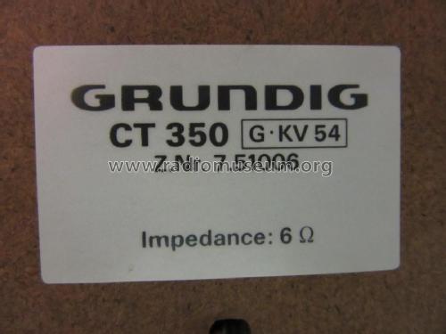 Compact-Box CT-350; Grundig Radio- (ID = 2326937) Speaker-P