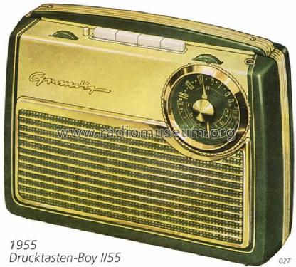 Drucktasten-Boy I/55; Grundig Radio- (ID = 250) Radio