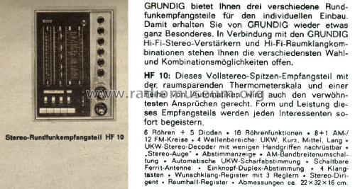 Ehrenfels Ch= HF10 + NF10; Grundig Radio- (ID = 1101513) Radio