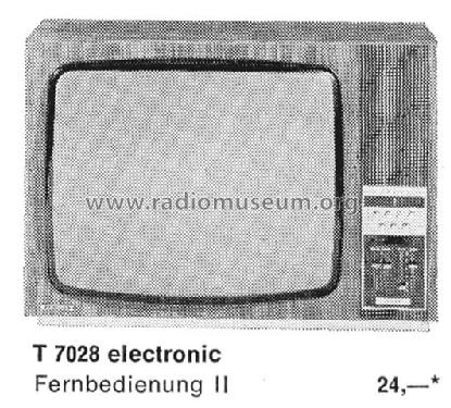 Electronic T7028; Grundig Radio- (ID = 1521017) Television