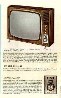 Eleganz 25F ; Grundig Radio- (ID = 2137225) Fernseh-E