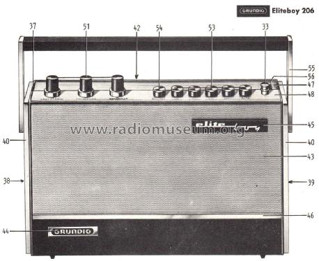 Elite-Boy 206; Grundig Radio- (ID = 2633756) Radio