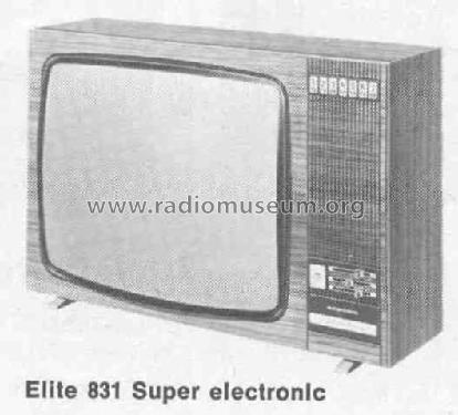 Elite Super Electronic 831; Grundig Radio- (ID = 441892) Television