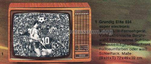 Elite Super Electronic 834; Grundig Radio- (ID = 1266932) Television