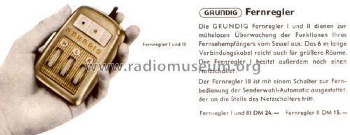 Fernregler I ; Grundig Radio- (ID = 2158252) Misc
