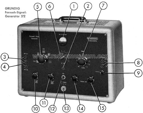 Fernseh-Signal-Generator 372; Grundig Radio- (ID = 1070833) Equipment