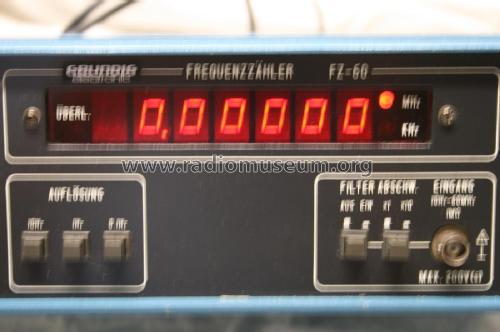 Frequenzzähler FZ-60; Grundig Radio- (ID = 2672160) Equipment