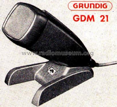 GDM 21; Grundig Radio- (ID = 631037) Mikrofon/TA