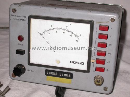 Gleichspannungs-Millivoltmeter MGL 3146; Grundig Radio- (ID = 1785205) Equipment