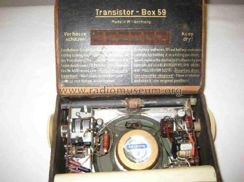 Grundig Transistor-Box 59 ; Grundig Radio- (ID = 779622) Radio