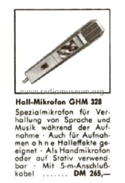 Hall-Mikrofon GHM 328; Grundig Radio- (ID = 507739) Microphone/PU