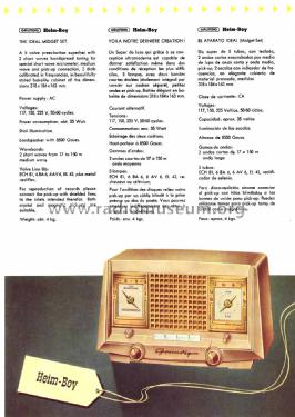 Heim-Boy E; Grundig Radio- (ID = 1287013) Radio