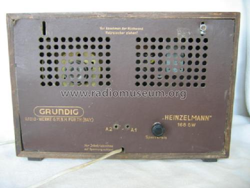 Heinzelmann 168GW; Grundig Radio- (ID = 1531700) Radio