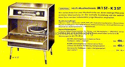 Hi-Fi-Musikschrank K2ST; Grundig Radio- (ID = 2737514) Radio