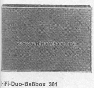 HiFi-Duo-Baßbox 301; Grundig Radio- (ID = 383542) Speaker-P