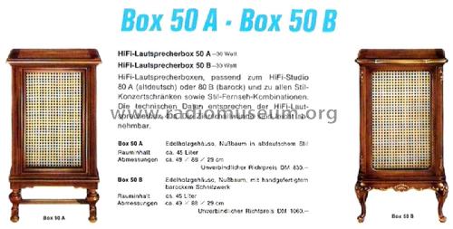 HiFi-Lautsprecher-Box 50B; Grundig Radio- (ID = 2486729) Speaker-P