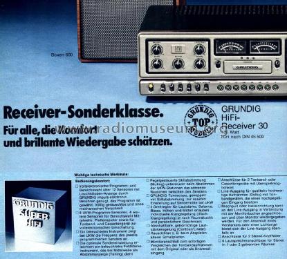 HiFi-Receiver 30; Grundig Radio- (ID = 2610074) Radio