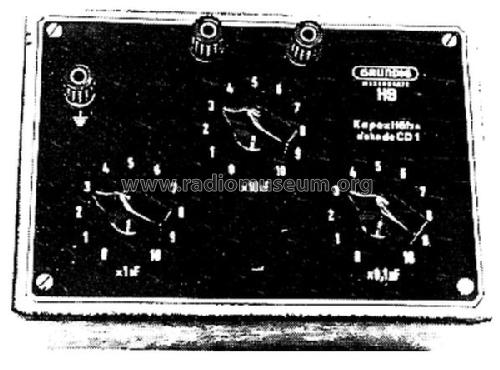 Kapazitätsdekade CD1; Grundig Radio- (ID = 1552229) Divers