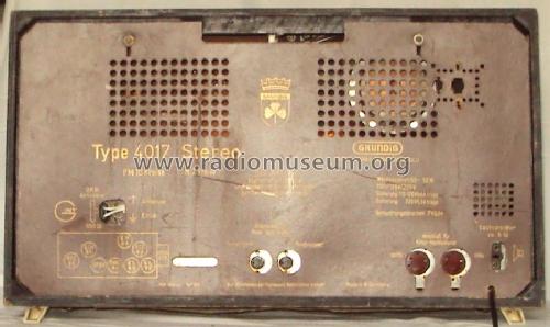 Konzertgerät 4017 Stereo; Grundig Radio- (ID = 1551261) Radio