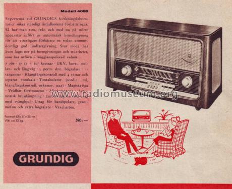 Konzertgerät 4088; Grundig Radio- (ID = 1656311) Radio