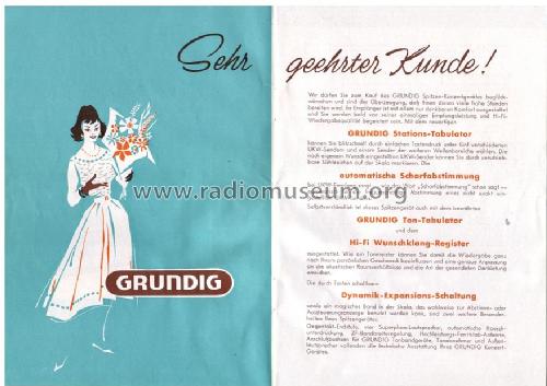 Konzertgerät 6099; Grundig Radio- (ID = 273356) Radio