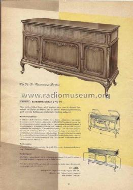 Konzertschrank 9079; Grundig Radio- (ID = 1177484) Radio