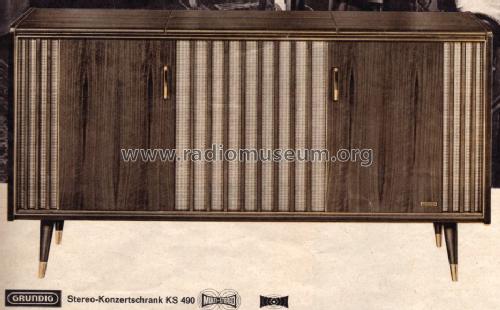 Stereo-Konzertschrank KS490WE; Grundig Radio- (ID = 1100595) Radio