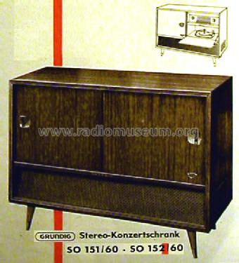 Stereo-Konzertschrank SO151/60; Grundig Radio- (ID = 491582) Radio