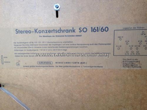Stereo-Konzertschrank SO161/60; Grundig Radio- (ID = 2229610) Radio